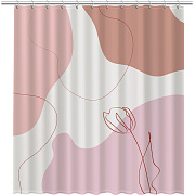 Шторка для ванной FIXSEN Design FX-2514 200х180см розовый