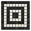 Керамическая мозаика Atlas Concord Италия Marvel ADRI Noir/Cremo Angolo Mosaico 18,5х18,5см 0,137кв.м.