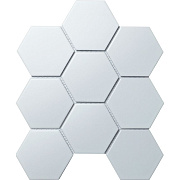 Керамическая мозаика Starmosaic Homework SBH1005 Hexagon big White Matt 29,5х25,6см 0,99кв.м.