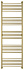 Полотенцесушитель СУНЕРЖА Богема+ прямая 051-0220-1960 состаренная латунь