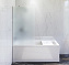 Стеклянная шторка на ванну AM-PM Gem W90BS-080-140CM 140х80см