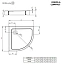 Душевой поддон RADAWAY 400 A Compact 80х80см