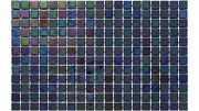 Стеклянная мозаика Ezzari Ebano TES77423 синий/фиолетовый 31,3х49,5см 2кв.м.