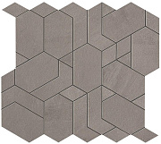 Керамическая мозаика Atlas Concord Италия Boost AN65 Grey Mosaico Shapes 31х33,5см 0,62кв.м.
