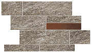 Керамическая мозаика Atlas Concord Италия Norde A599 Piombo Brick Corten 39х27,8см 0,65кв.м.