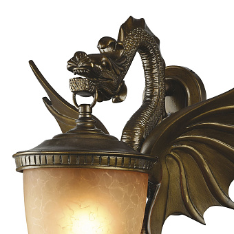 Светильник фасадный Favourite Dragon 1717-1W 60Вт IP44 E27 коричневый