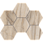 Керамическая мозаика ESTIMA Bernini Mosaic/BR01_NS/25x28,5/Hexagon Pearl 25х28,5см 0,71кв.м.