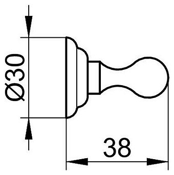 Крючок Keuco Astor 2114010000 хром