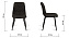 Кухонный стул AERO 45х42х82см сталь/экокожа Basalt