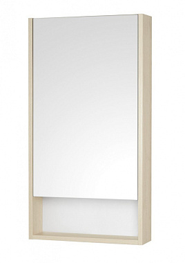 Шкаф зеркальный Акватон Сканди 1A252002SDB20 13х45х85см без подсветки