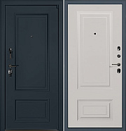 Входная дверь АНТАРЕС Милан Z0000013812 870х2050мм Муар графитовый\Белый матовый левая