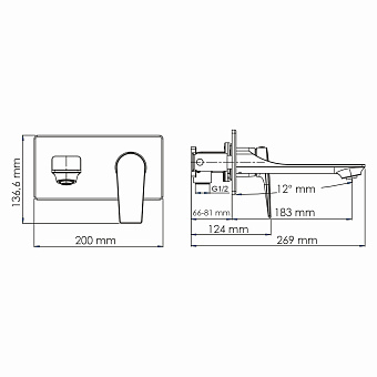 Смеситель для раковины WASSERKRAFT Aisch 5530 золото