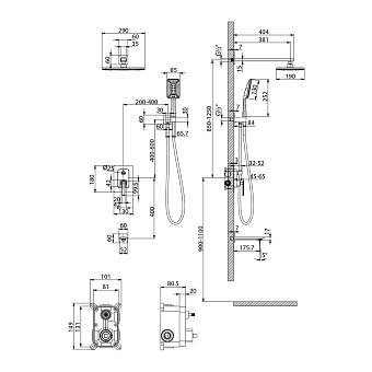 Смеситель для ванны LEMARK Mista LM6422WG белый/золотой