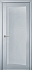 Межкомнатная дверь Uberture Perfecto 105 Светло-серый бархат Экошпон 900х2000мм остеклённая