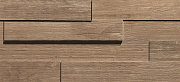 Керамическая мозаика Atlas Concord Италия Axi AMWE Brown Chestnut Brick 3D 20х44см 0,352кв.м.