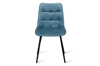 Кухонный стул AERO 47х65х87см велюр/сталь Light Blue