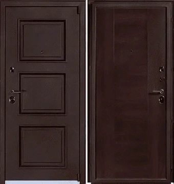 Входная дверь АНТАРЕС Триумф NEW Z0000005920 970х2050мм Муар с разноцветными блестками темно-коричневый\Коричневый правая