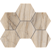 Керамическая мозаика ESTIMA Bernini Mosaic/BR01_PS/25x28,5/Hexagon Pearl 25х28,5см 0,71кв.м.
