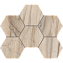 Керамическая мозаика ESTIMA Bernini Mosaic/BR01_PS/25x28,5/Hexagon Pearl 25х28,5см 0,71кв.м.