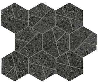 Керамическая мозаика Atlas Concord Италия Boost Stone A7C2 Tarmac Mosaico Hex. 25х28,5см 0,428кв.м.