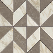 Керамическая мозаика Atlas Concord Италия Marvel Edge AEPU Gris-Calacatta Mosaico Cubes Lappato 36,5х36,5см 0,532кв.м.
