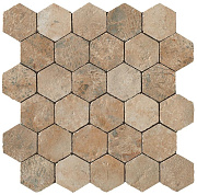 Керамическая мозаика Atlas Concord Италия Aix A0UB Beige Honeycomb Tumbled 30х31см 0,558кв.м.