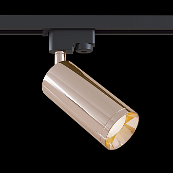 Трековый светильник Maytoni Focus TR004-1-GU10-RG 50Вт GU10 розовое золото для однофазного трека