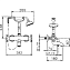 Смеситель для ванны Huber Victorian VTT3301021 хром