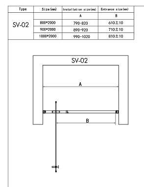 Душевая дверь RGW Stilvoll 06320209-11 SV-02 200х90см стекло прозрачное