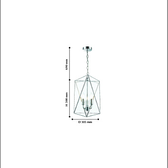 Люстра подвесная Favourite Ternary 2297-3P 120Вт 3 лампочек E14