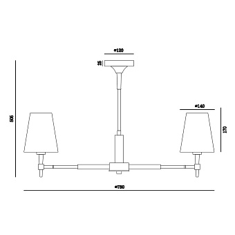 Люстра Maytoni Zaragoza H001CL-05BS 40Вт 5 лампочек E14