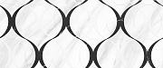 Настенная плитка Global Tile Aurora GT 10100000452 белый/чёрный 25х60см 1,2кв.м. матовая