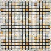 Мозаика Mir Mosaic Mix 7MT-05-15T бежевый/зелёный мрамор 30,5х30,5см 0,93кв.м.