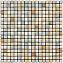 Мозаика Mir Mosaic Mix 7MT-05-15T бежевый/зелёный мрамор 30,5х30,5см 0,93кв.м.