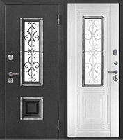 Входная дверь FERRONI Коттеджные Венеция 960х2050мм Антик серебро\Белый правая