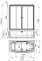 Душевая кабина RADOMIR Элис 1-04-1-2-5-0960 85х168х226см стекло прозрачное