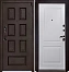 Входная дверь АНТАРЕС Бруно Z0000005965 870х2050мм Муар с разноцветными блестками темно-коричневый\Белый левая