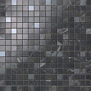 Керамическая мозаика Atlas Concord Италия Brick Atelier 9MVN Marvel Noir S.Laurent Mosaic 30,5х30,5см 0,558кв.м.