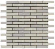 Керамическая мозаика Atlas Concord Италия Dwell 9DBV Silver Mosaico Brick 30,5х30,5см 0,558кв.м.