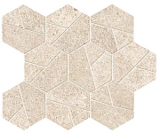 Керамическая мозаика Atlas Concord Италия Boost Stone A7CU Ivory Mosaico Hex. 25х28,5см 0,428кв.м.