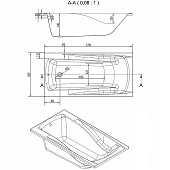 Каркас под ванную CERSANIT ZEN K-RW-ZEN*170n 160см