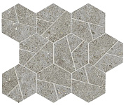 Керамическая мозаика Atlas Concord Италия Boost Stone A7CZ Grey Mosaico Hex. 25х28,5см 0,428кв.м.