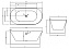 Ванна акриловая Abber AB9258-1.5 L 150х78см пристенная