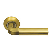 Дверная ручка нажимная Sillur Grandazo Line r-krug-arch-SILLUR-96-S-GOLD-BR матовое золото/античная бронза