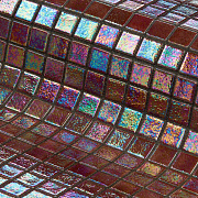 Стеклянная мозаика Ezzari Iris Cobre 3,6х3,6  33,4 *33,4 фиолетовый/чёрный 33,4х33,4см 2кв.м.