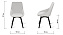 Кухонный стул поворотный AERO 50х59х87см велюр/сталь Pearl