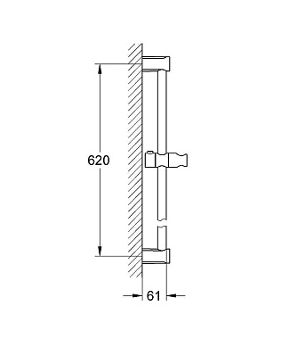 Штанга для душа GROHE 27521000 хром