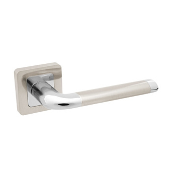 Дверная ручка нажимная Code Deco H-22083-A-NIS/CR матовый никель/хром