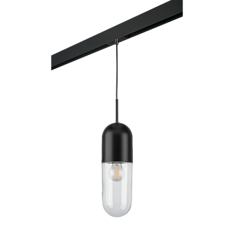 Трековый светильник Lightstar Ramo PRO690017 40Вт E27 прозрачный для однофазного трека