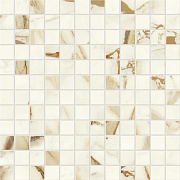 Керамическая мозаика Atlas Concord Италия Marvel Shine A426 Calacatta Imperiale Mosaico Lapp 30х30см 0,9кв.м.